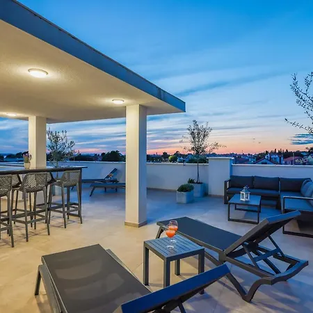 Premium Ventus Rosa - Bora Penthouse Apartament Zadar